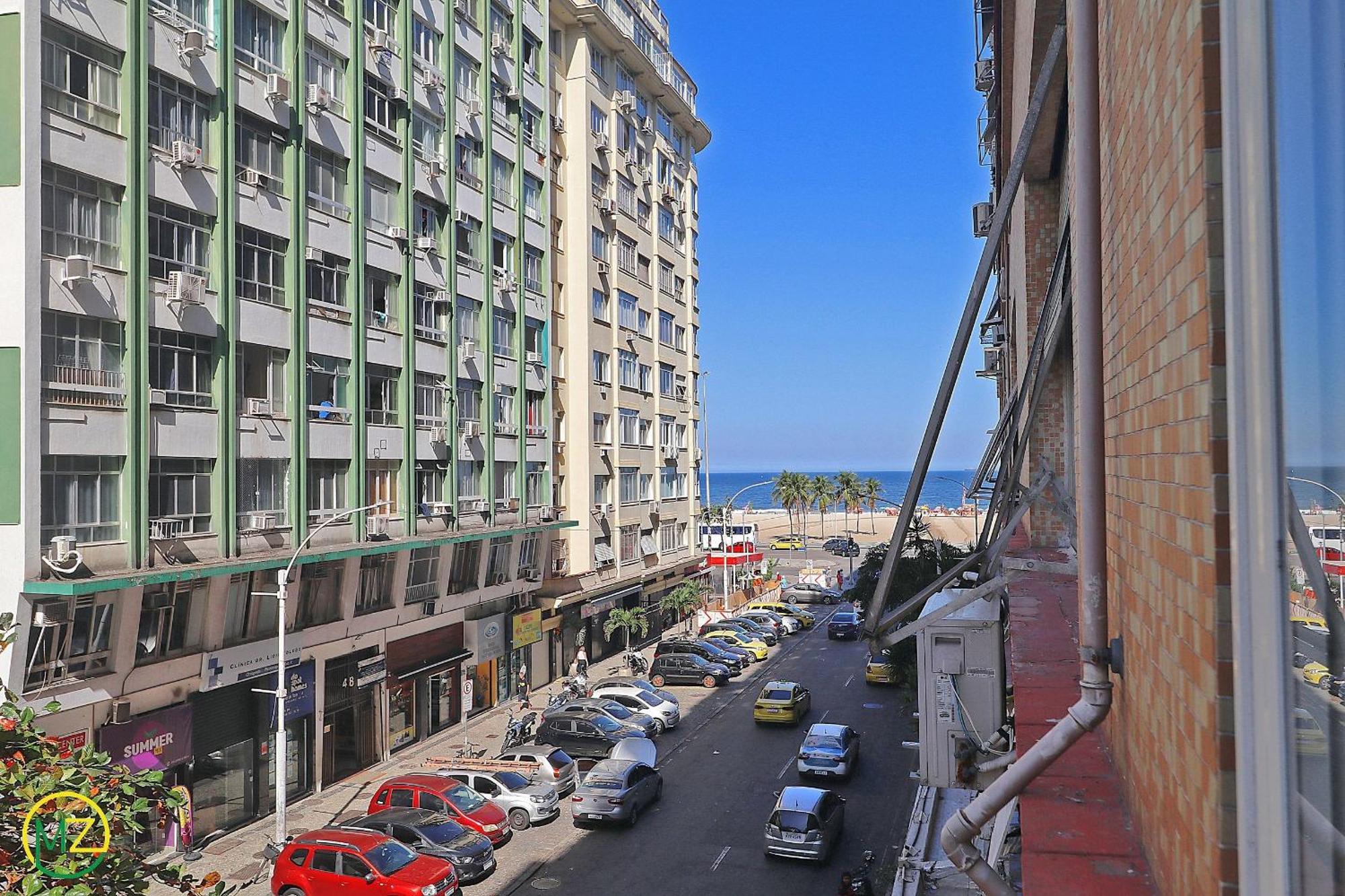 Studio Com Vista Lateral Para O Mar Em Copacabana Рио-де-Жанейро Экстерьер фото